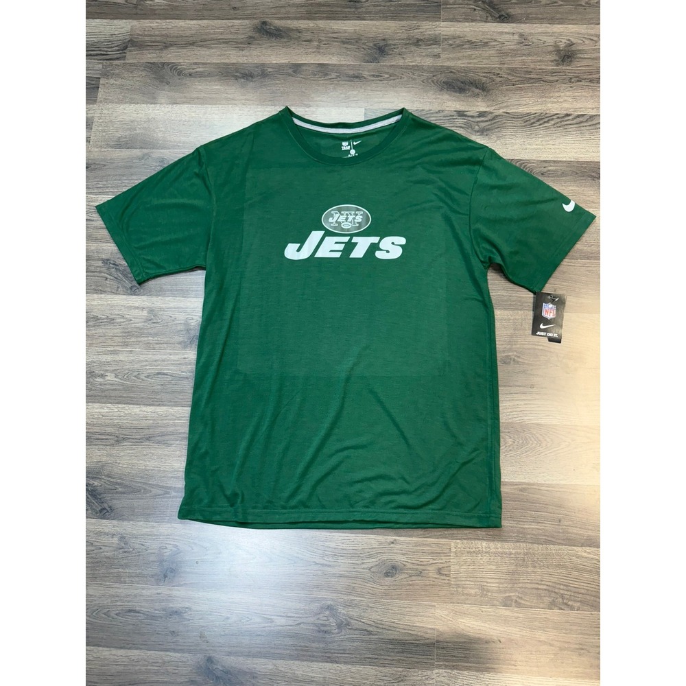 Nike NFL New York Jets Mens T-Shirt Green Short Sleeve XL New With Tags